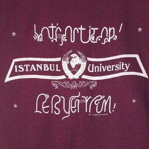 Vtg 80s Istanbul University T-Shirt S Turkish